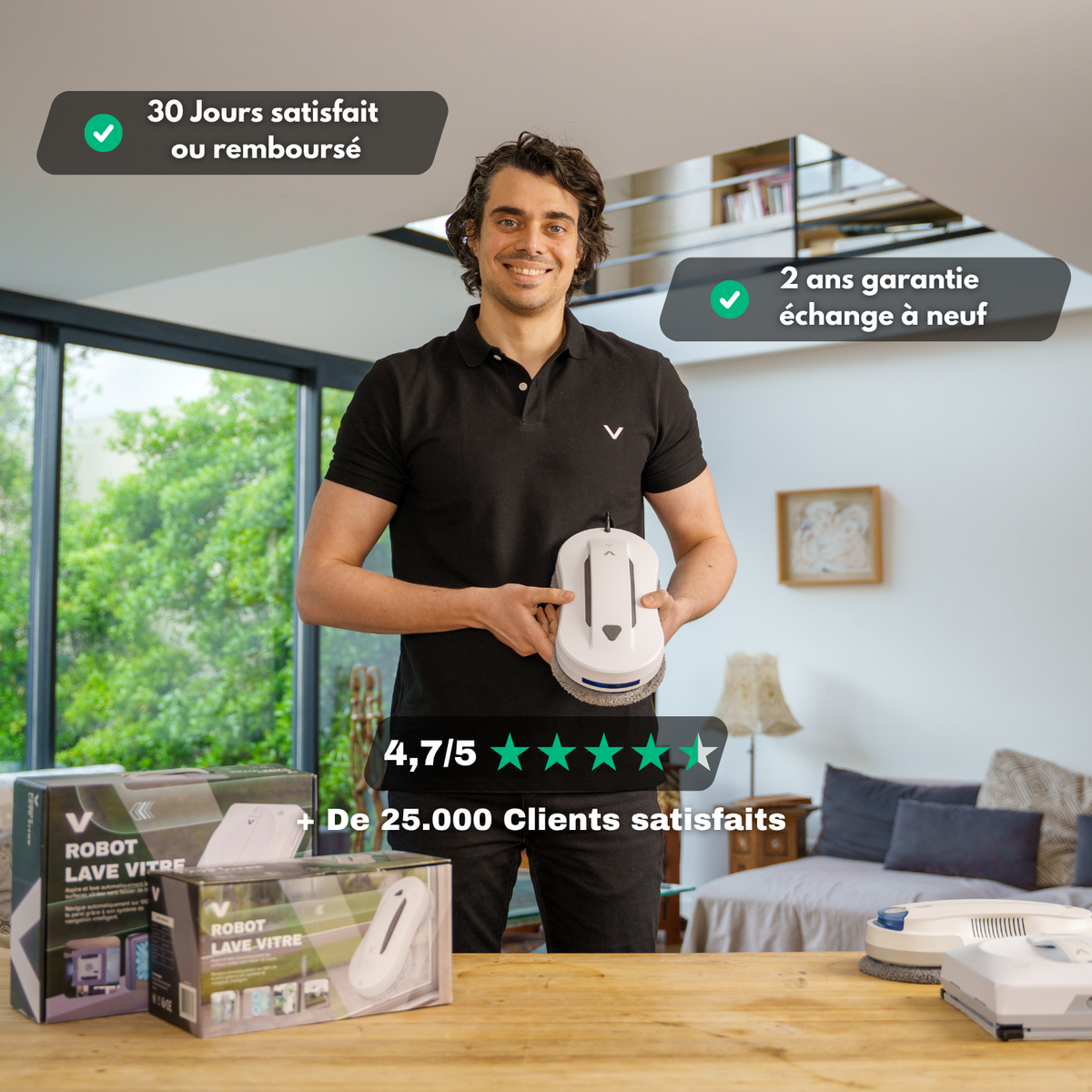 Robot lave vitre V3CLEAN S+